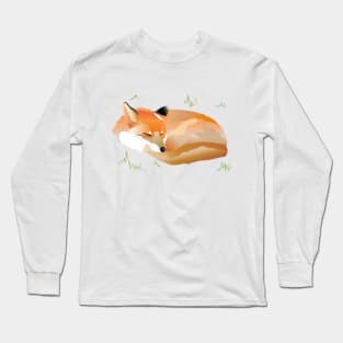 Sleepy Fox Long Sleeve T-Shirt